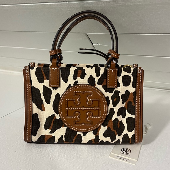 Tory Burch Handbags - 100% Authentic Tory Bruch Mini Ella Bio Tote in Leopard